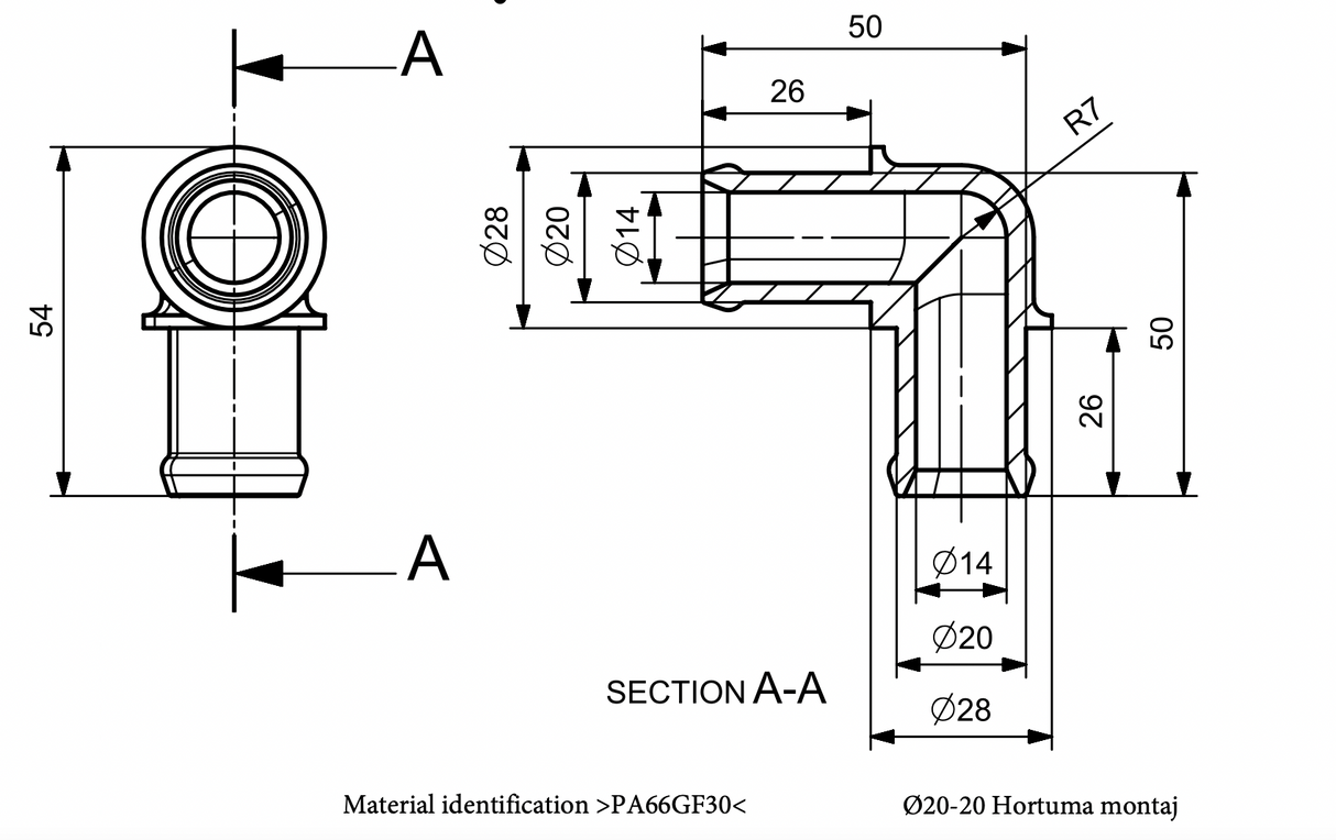 L-connector 20x20
