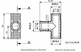 Schlauchverbinder T-Verbinder / Interne Bauteile: JN35721902 / OEM Bauteilnummer: 4G0.121.140.B (dient nur zum Vergleich) / Verwendung: EPDM Schlauch